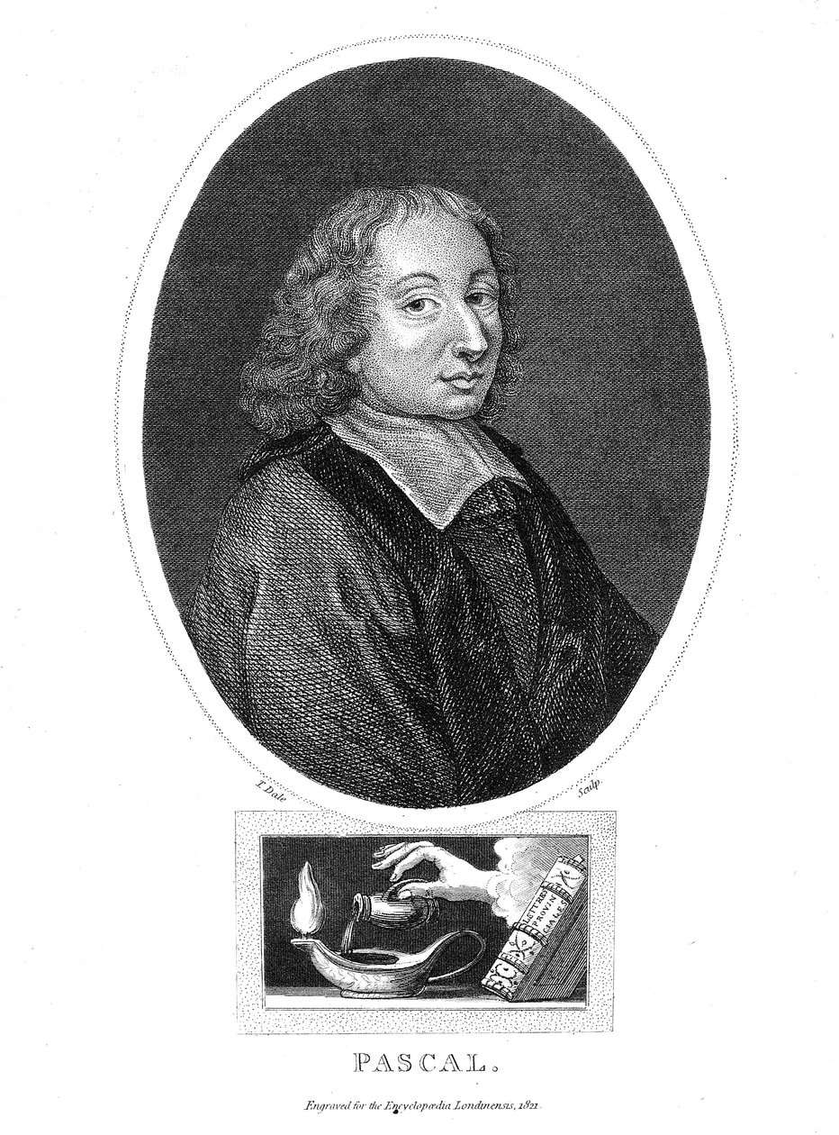 Blaise Pascal, filósofo, matemático, físico y teólogo francés del siglo XVII de Thomas Dale