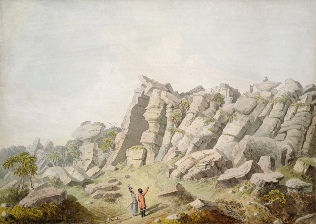 Figuras en Brimham Crags de Thomas Daniell