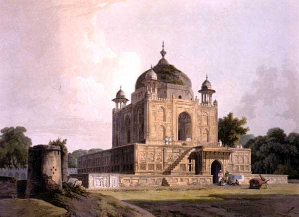 Mausoleo del Sultán Purveiz, cerca de Allahabad, de 