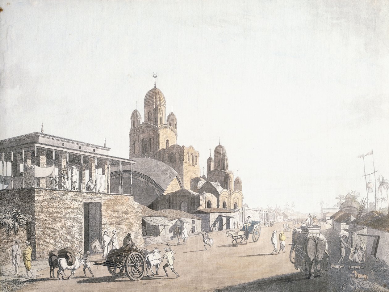 Escena de calle, de "Views in Calcutta" por Thomas Daniell, 1786-1788 de Thomas Daniell