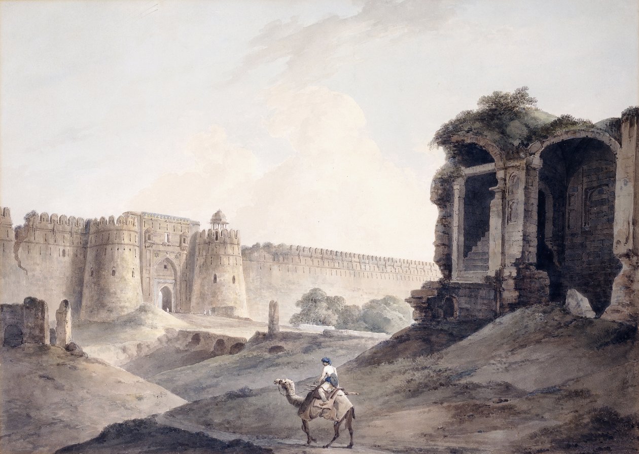 El Purana Qila, Delhi de Thomas Daniell