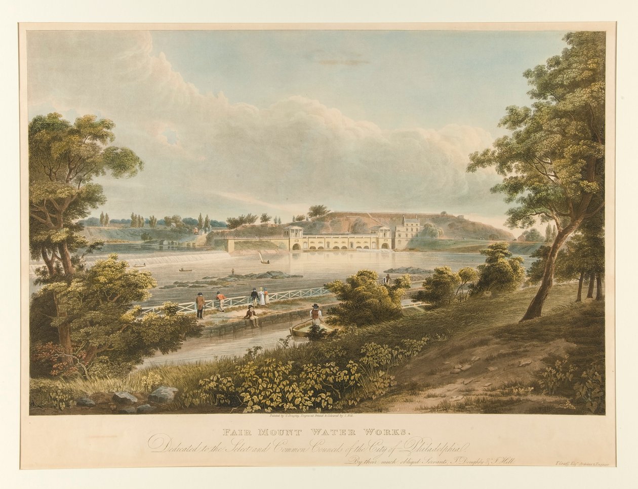 Obras de agua de Fairmount (Filadelfia) de Thomas Doughty