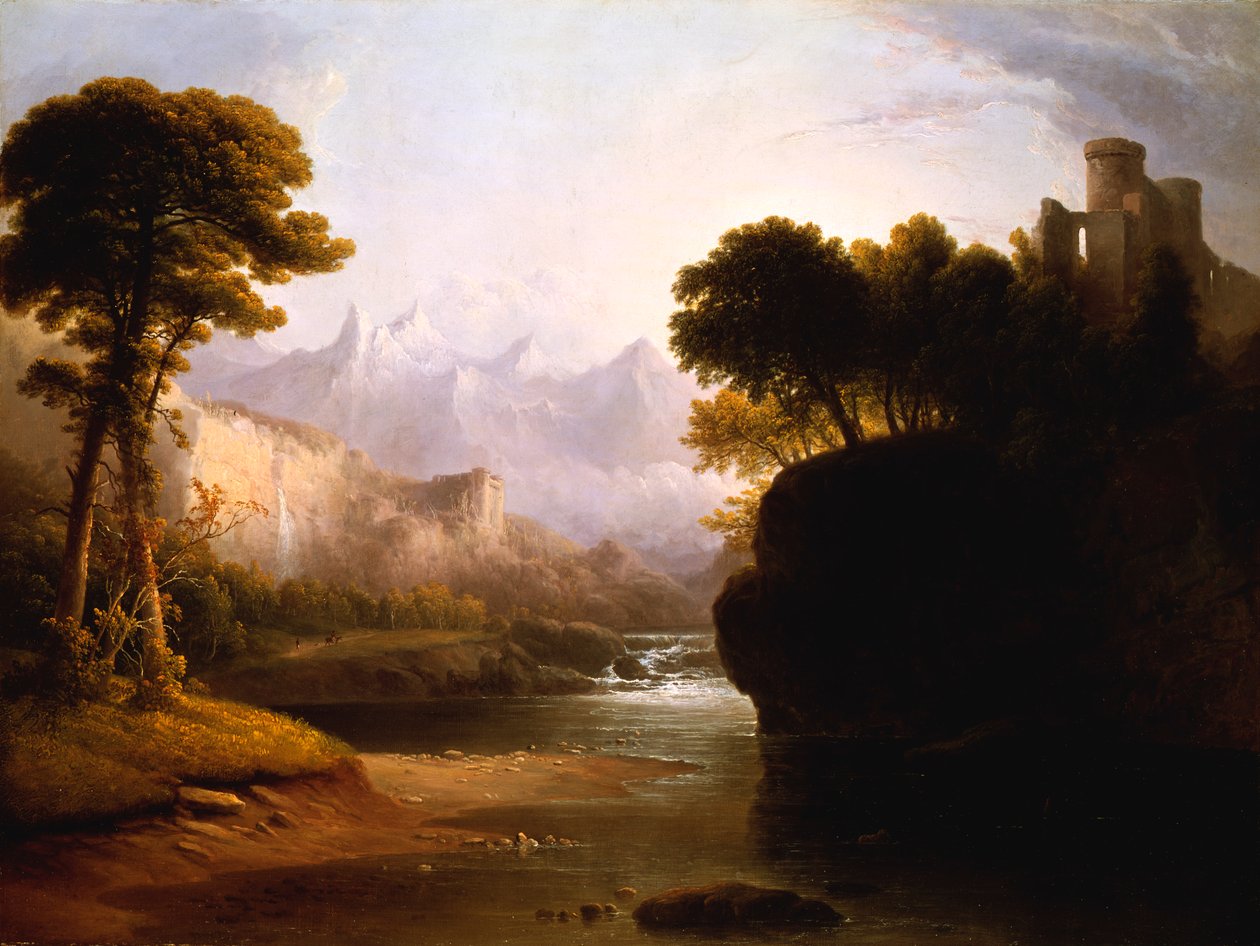 Paisaje fantasioso, 1834 de Thomas Doughty