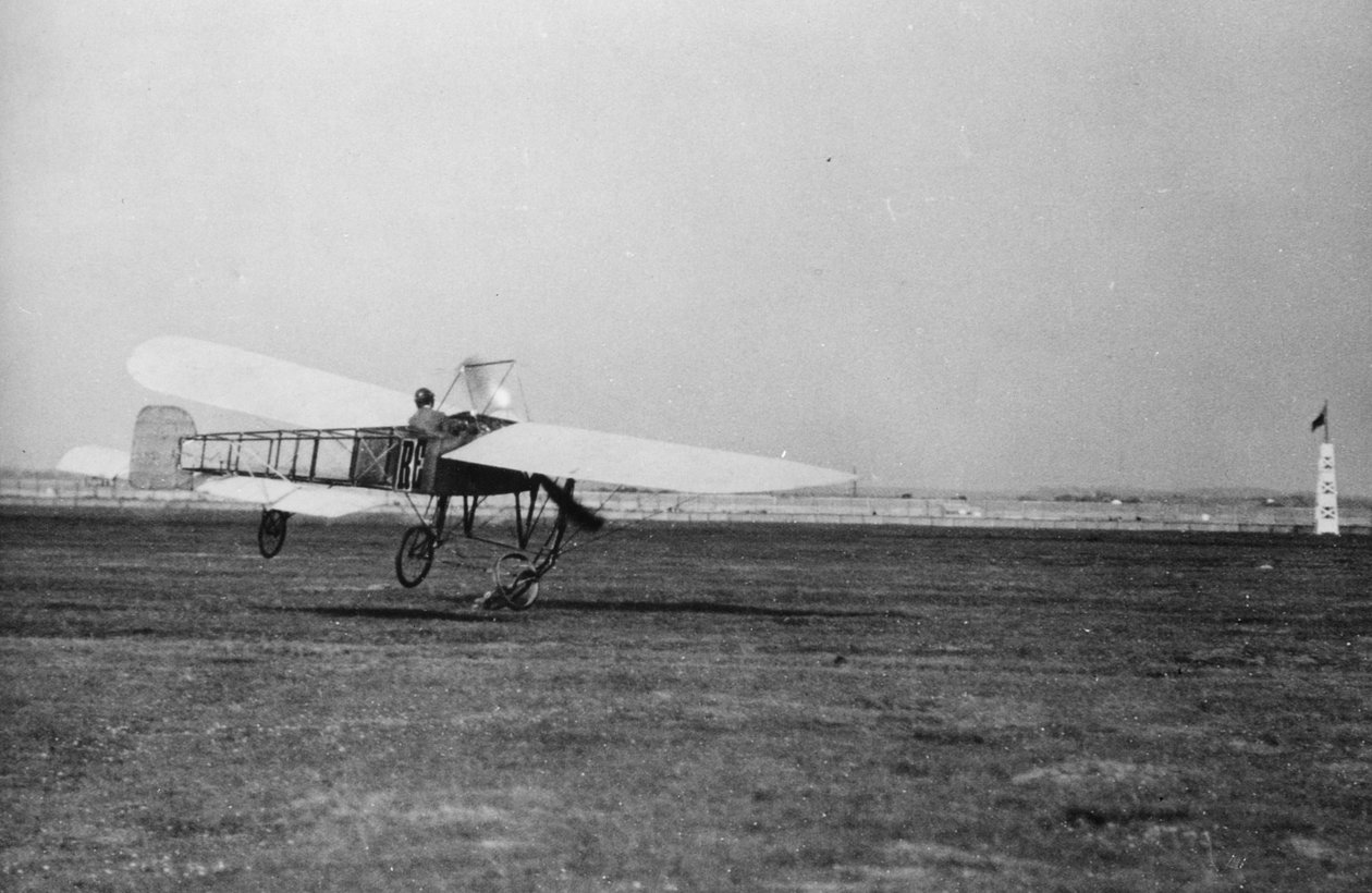 El avión de Grace justo cuando rebotó después de golpear el suelo, Blackpool de Thomas E. and Horace Grant Grant