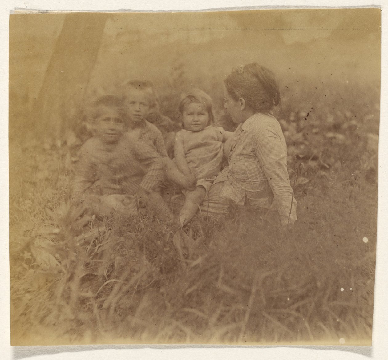 [Frances Eakins Crowell y cuatro de sus hijos] de Thomas Eakins