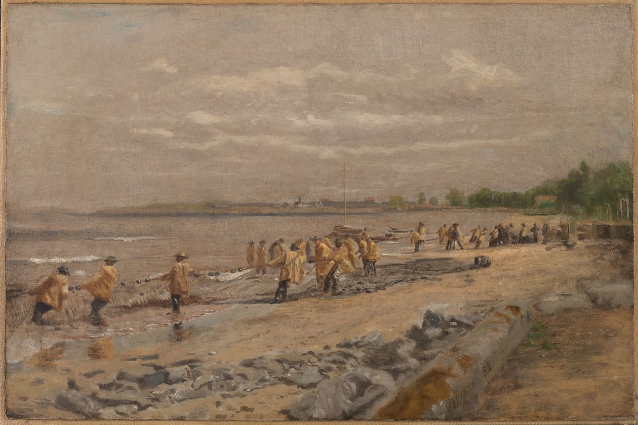 Recogiendo la red de cerco de Thomas Eakins