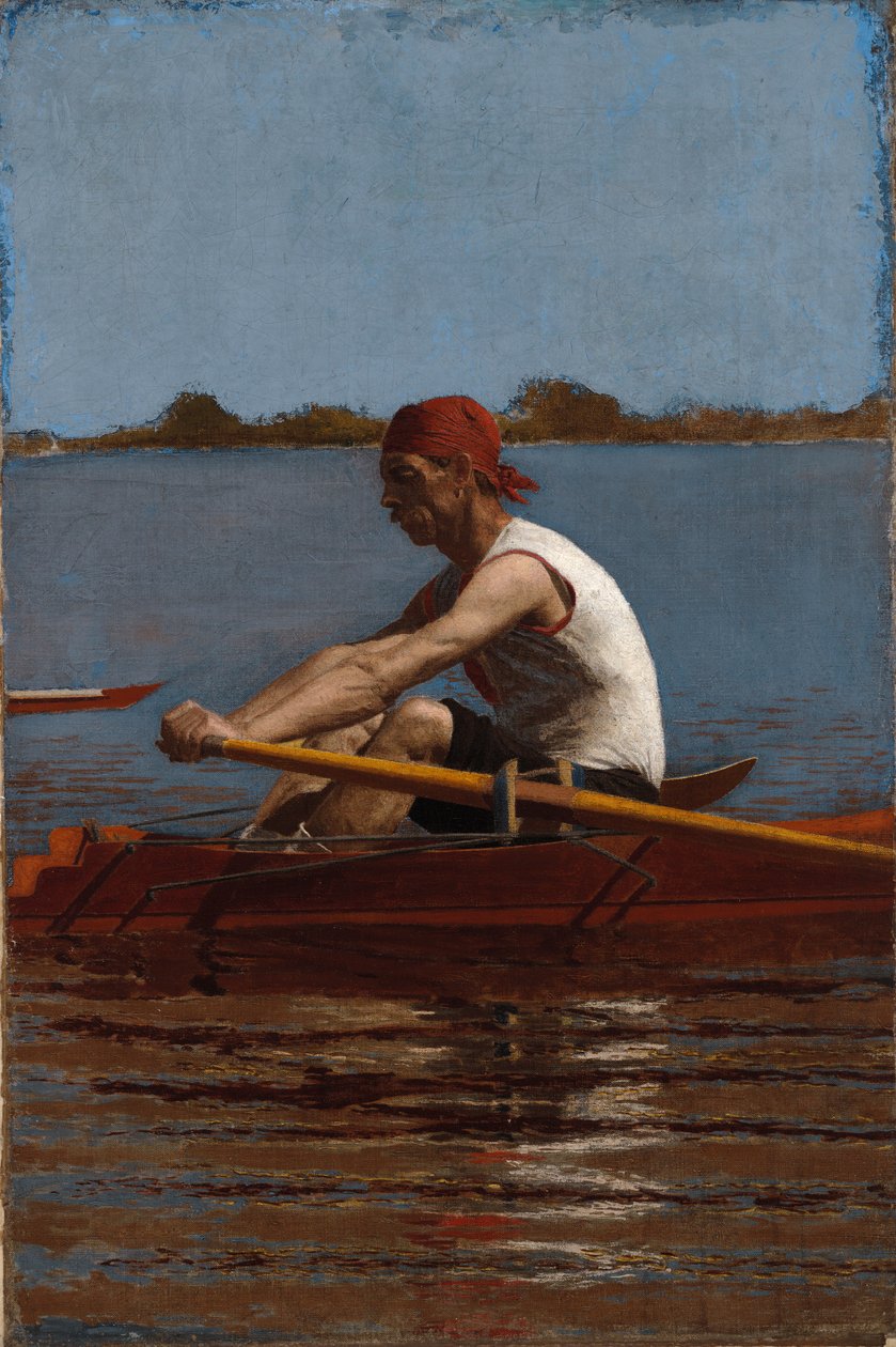 John Biglin en un solo scull de Thomas Eakins