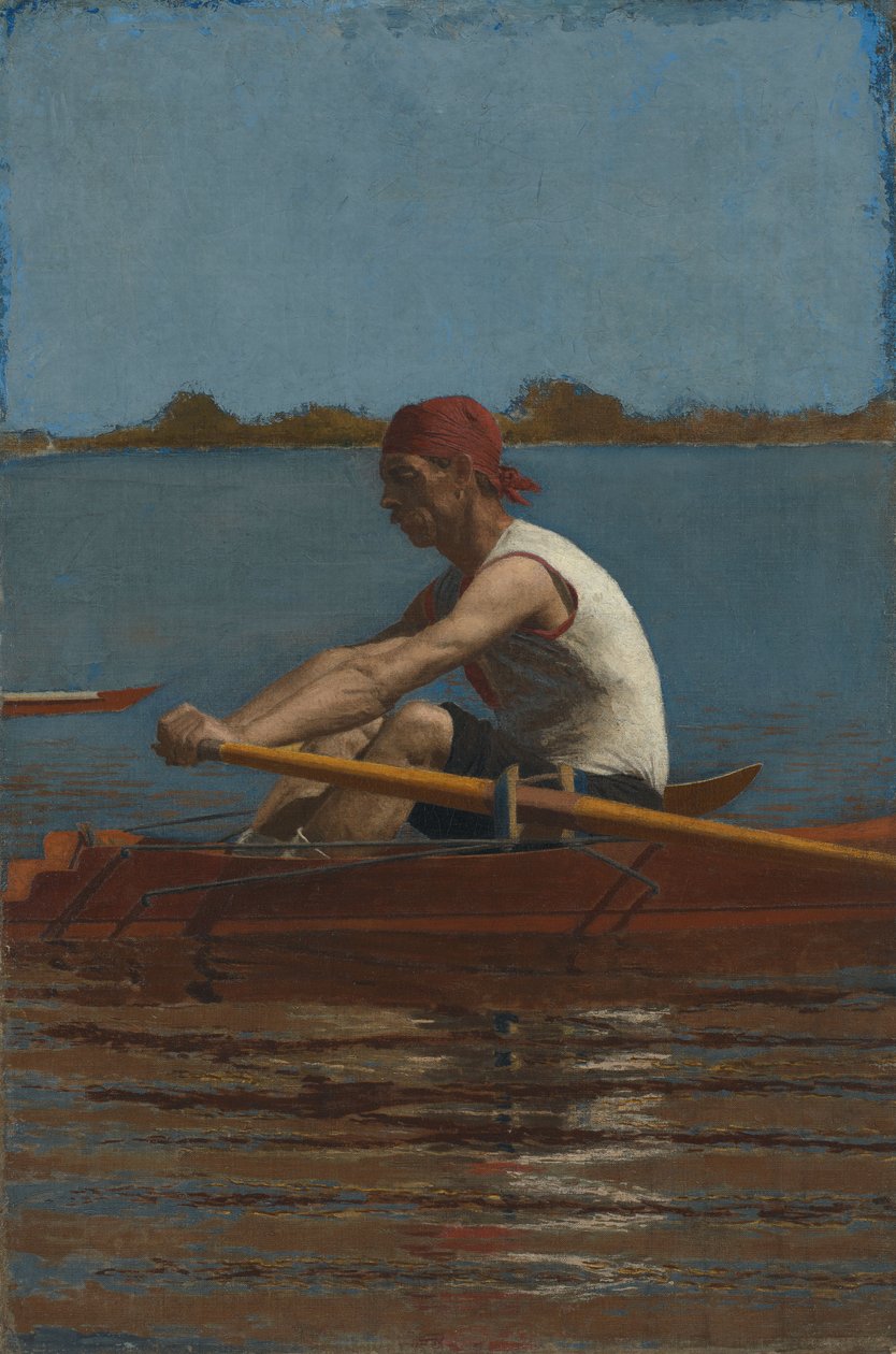 John Biglin en un skiff individual de Thomas Eakins
