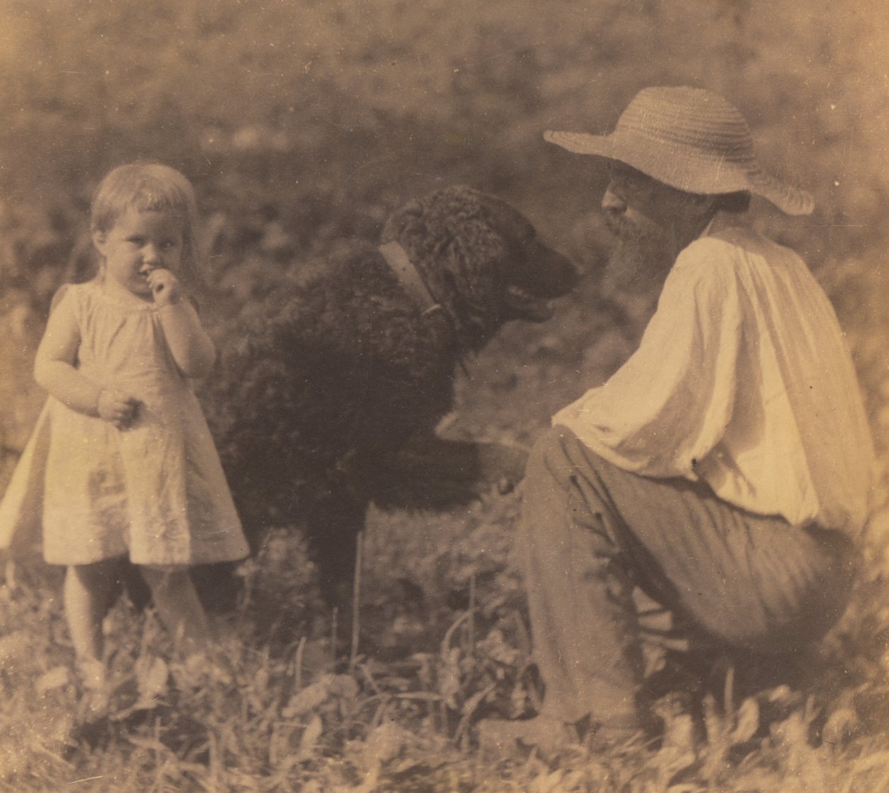 [Katie Crowell, William J. Crowell y «¿Piero?»] de Thomas Eakins