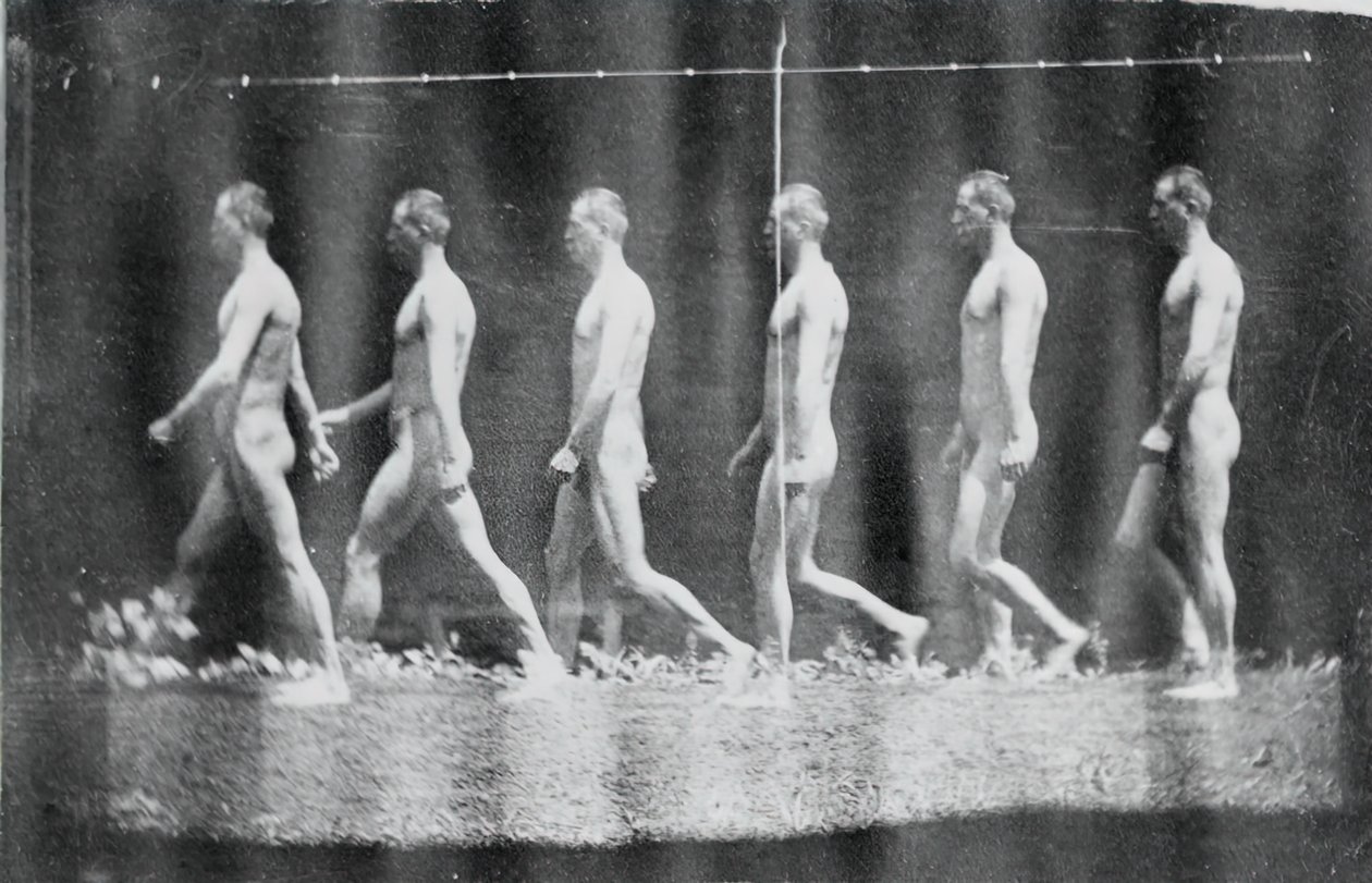 Fotografías de la rueda de Marey de Jesse Godley, 1884 de Thomas Eakins