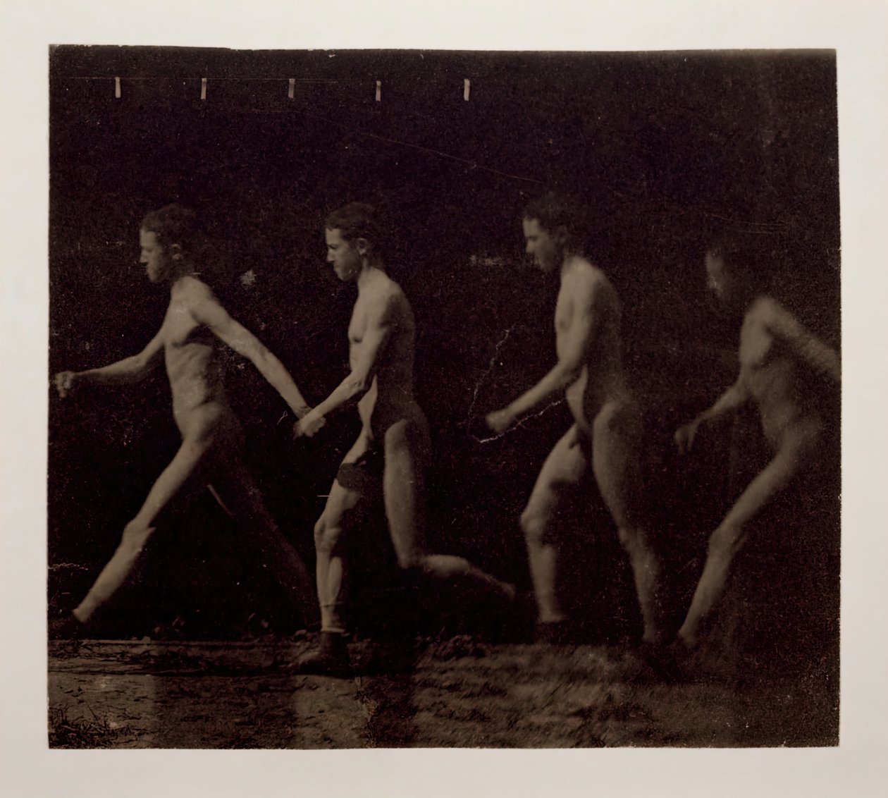 Fotografías de la rueda de Marey de modelo no identificado de Thomas Eakins