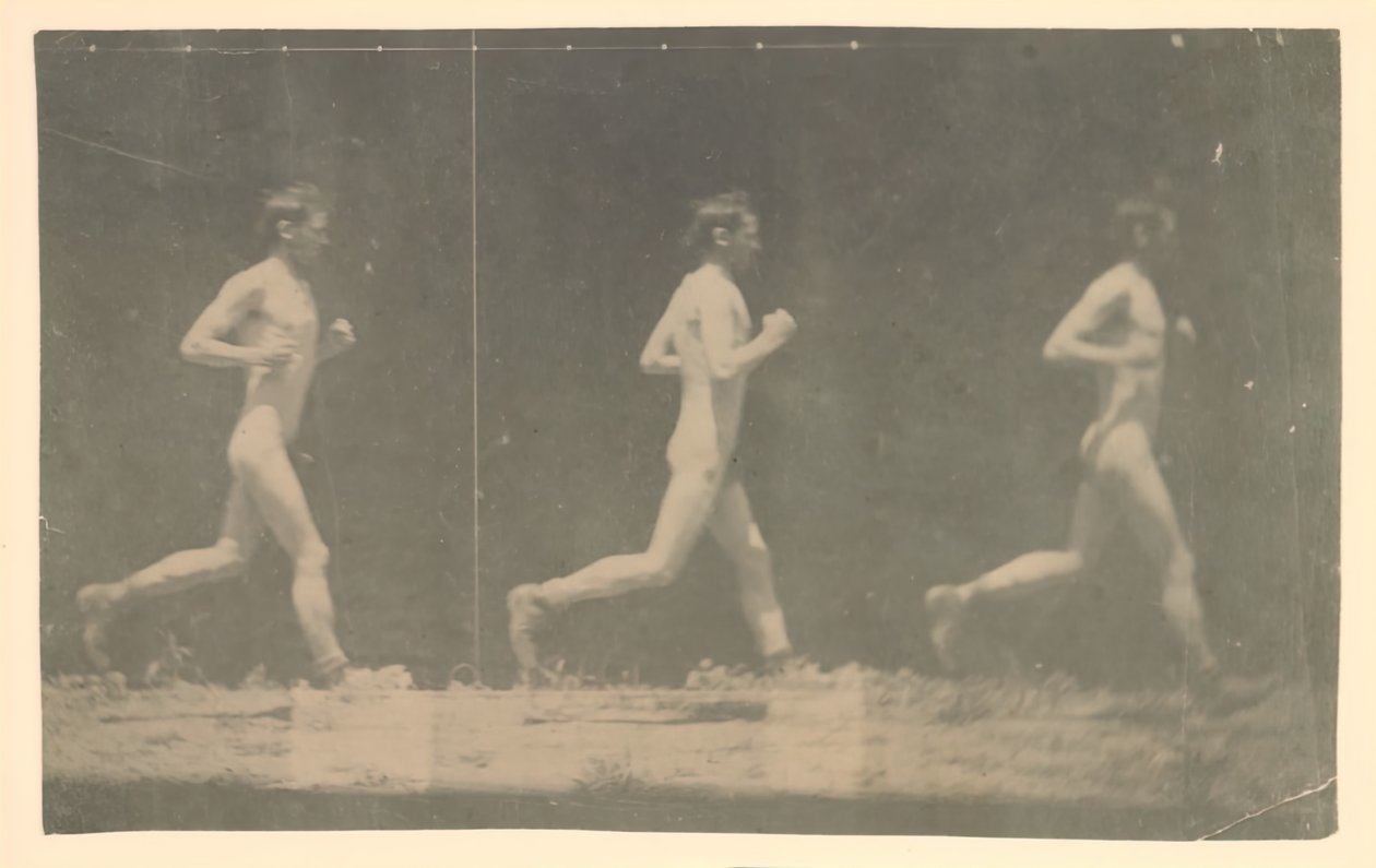 Fotografías de la rueda de Marey de modelo no identificado de Thomas Eakins