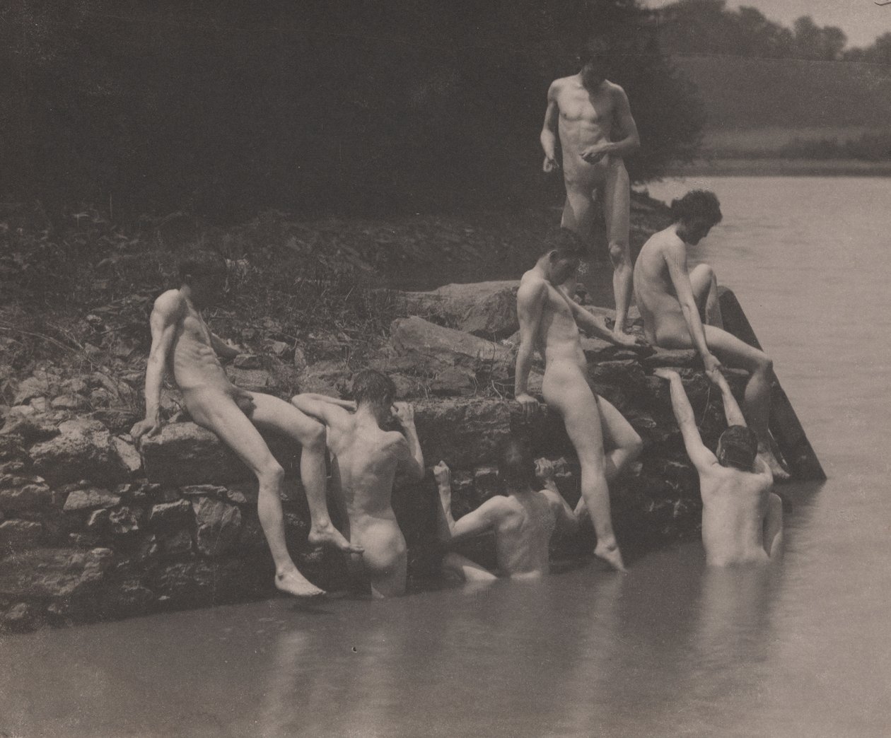 Estudio para "Natación de Thomas Eakins