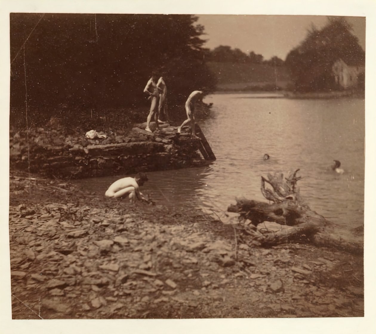 Estudio para nadar de Thomas Eakins