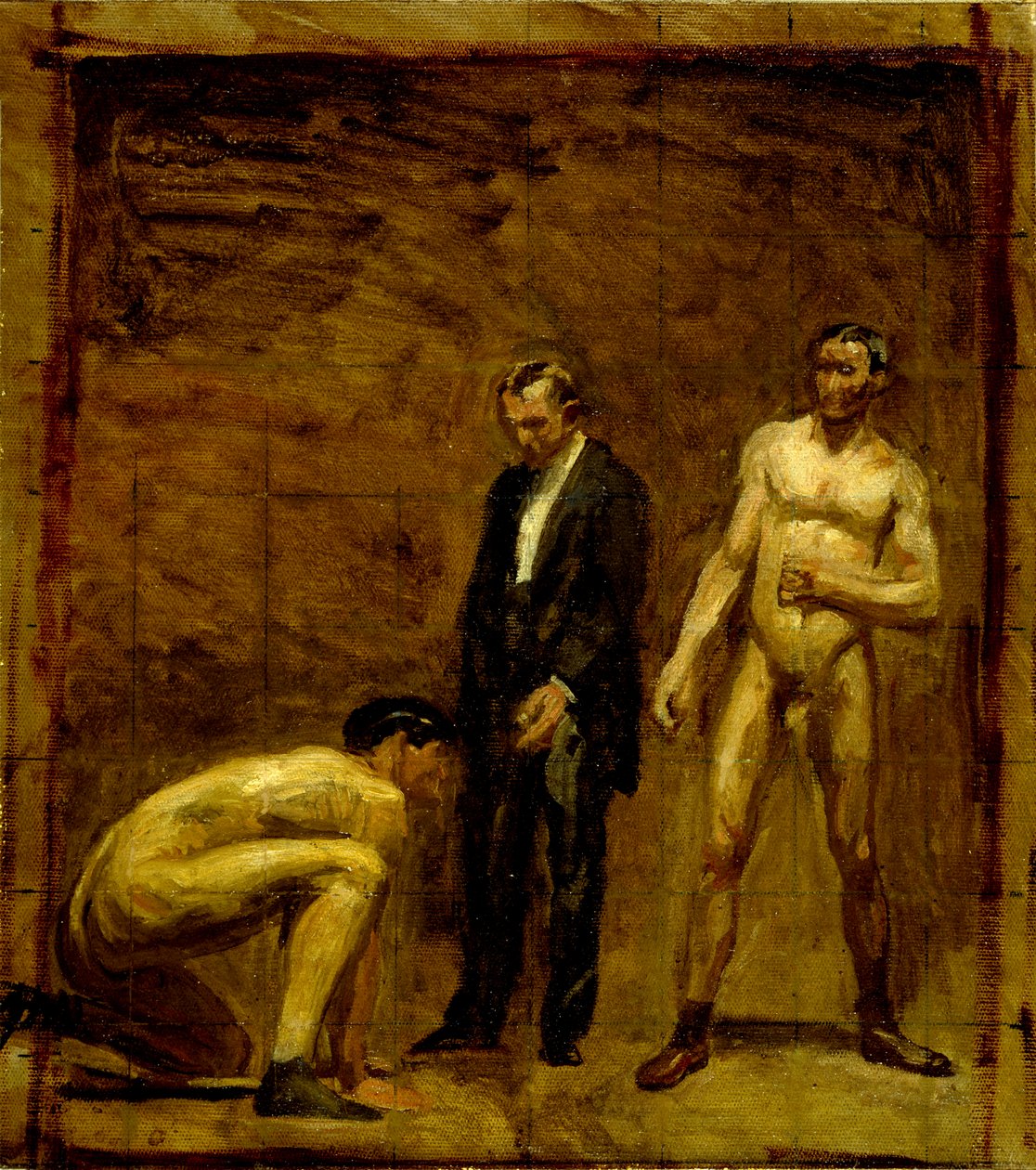 Estudio para «Taking the Count» de Thomas Eakins