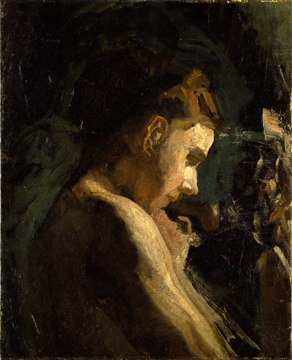 Estudio de la cabeza de una niña de Thomas Eakins
