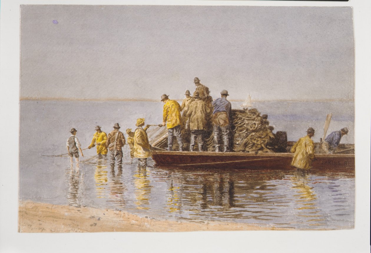 Recoger la red de Thomas Eakins