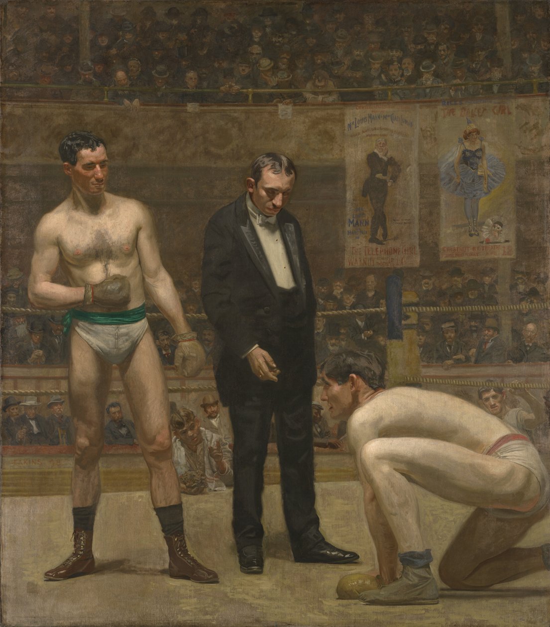 La cuenta al boxeador derribado de Thomas Eakins