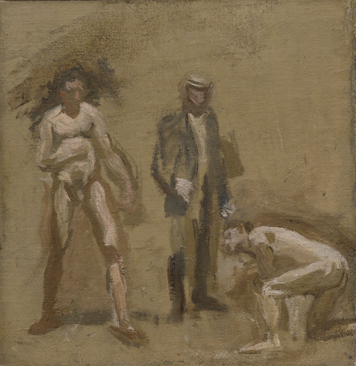 Tomando la cuenta, estudio de Thomas Eakins