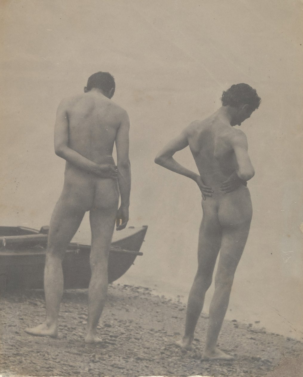 Thomas Eakins y John Laurie Wallace en una playa, ca. 1883 de Thomas Eakins