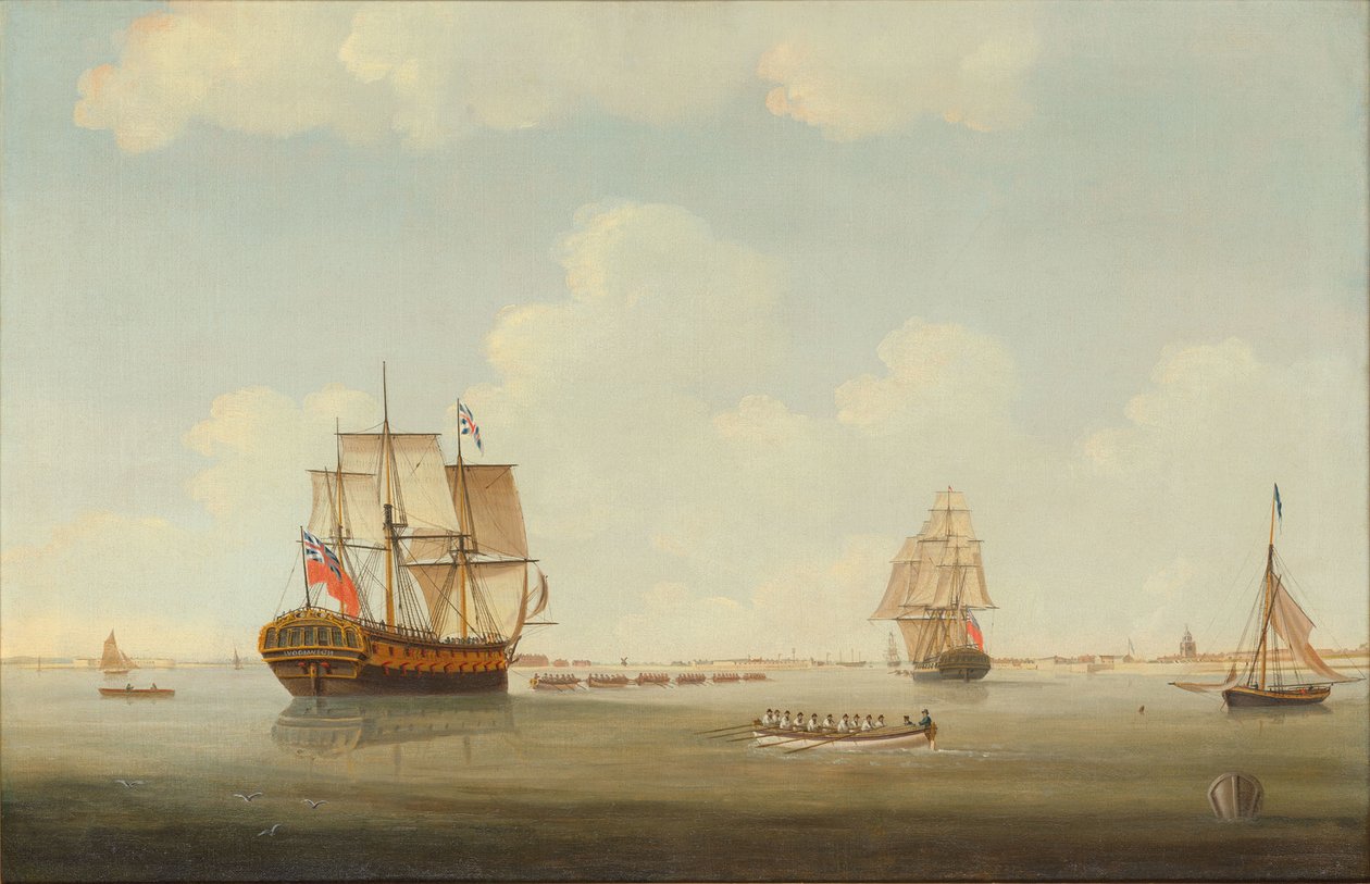 HMS Woolwich remolcado de Thomas Elliott