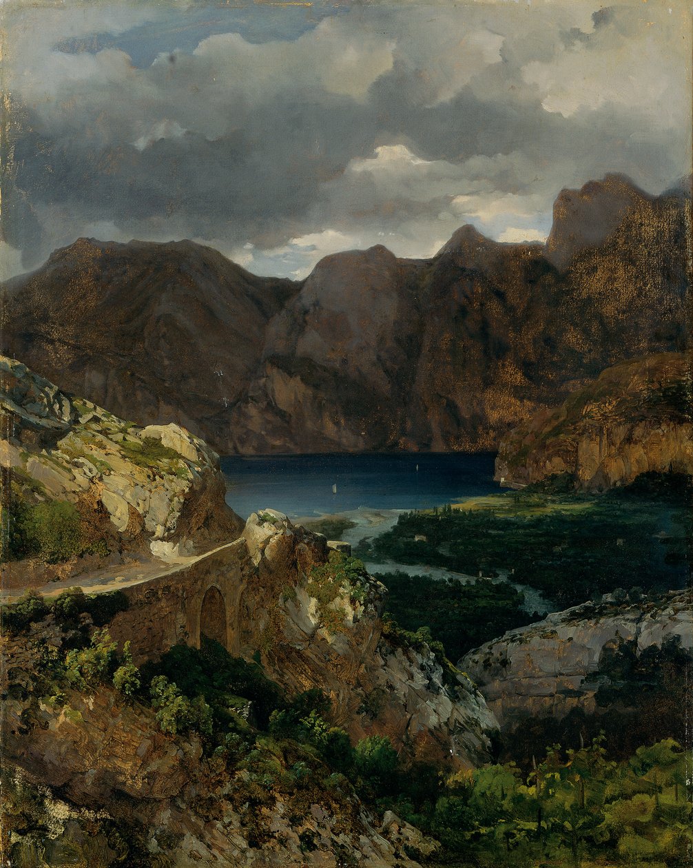 Vista del lago de Garda de Thomas Ender