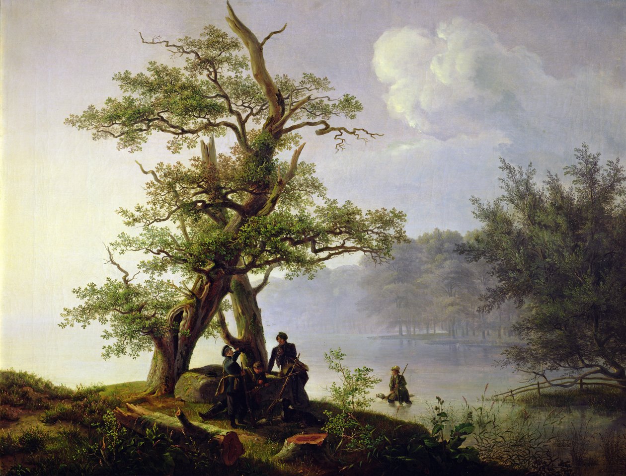 Caza de aves acuáticas, 1828 de Thomas Fearnley