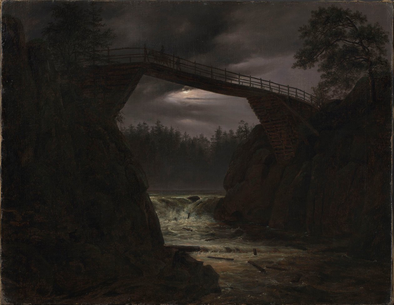 El puente de Hauge a las afueras de Arendal de Thomas Fearnley