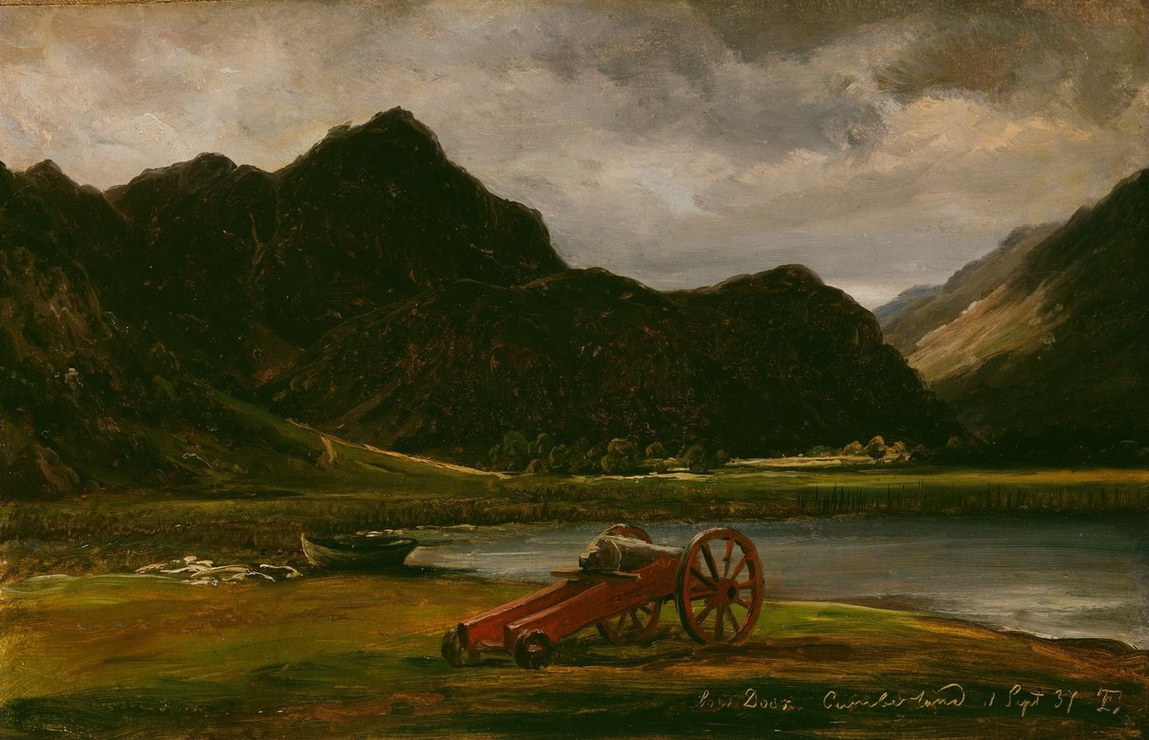 El cañón en Derwentwater de Thomas Fearnley