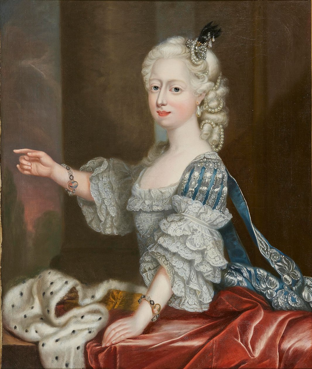 Princesa Augusta Federica de Gran Bretaña 1737-1813, duquesa de Brunswick-Wolfenbüttel de Thomas Frye