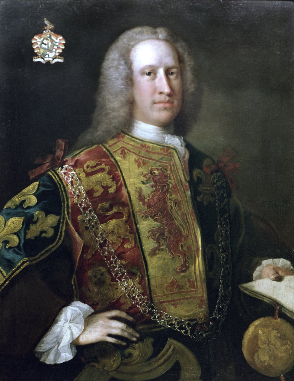 Sir Charles Townley, Garter Rey de Armas de Thomas Frye