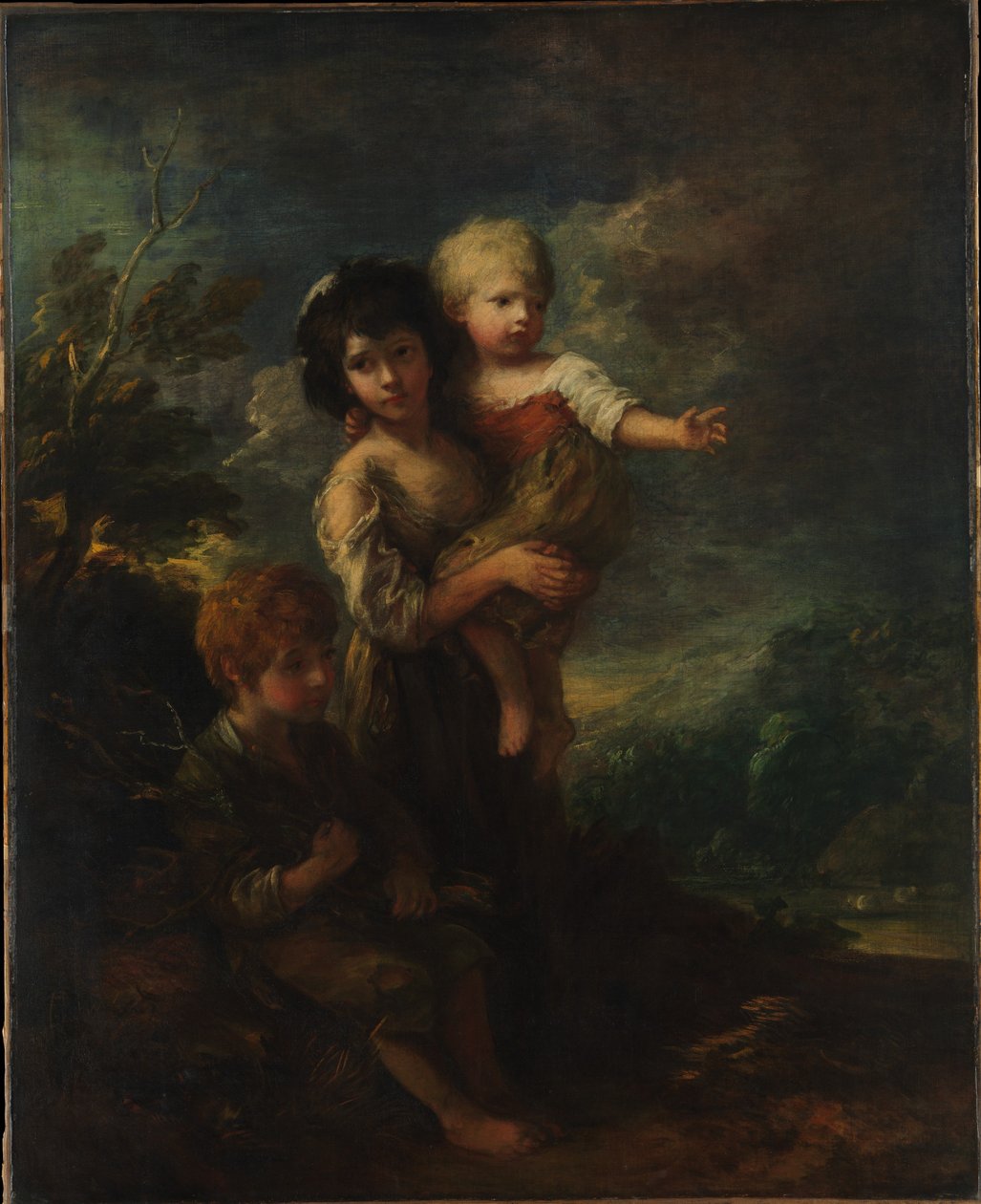 Niños de la cabaña (Los recolectores de leña) de Thomas Gainsborough