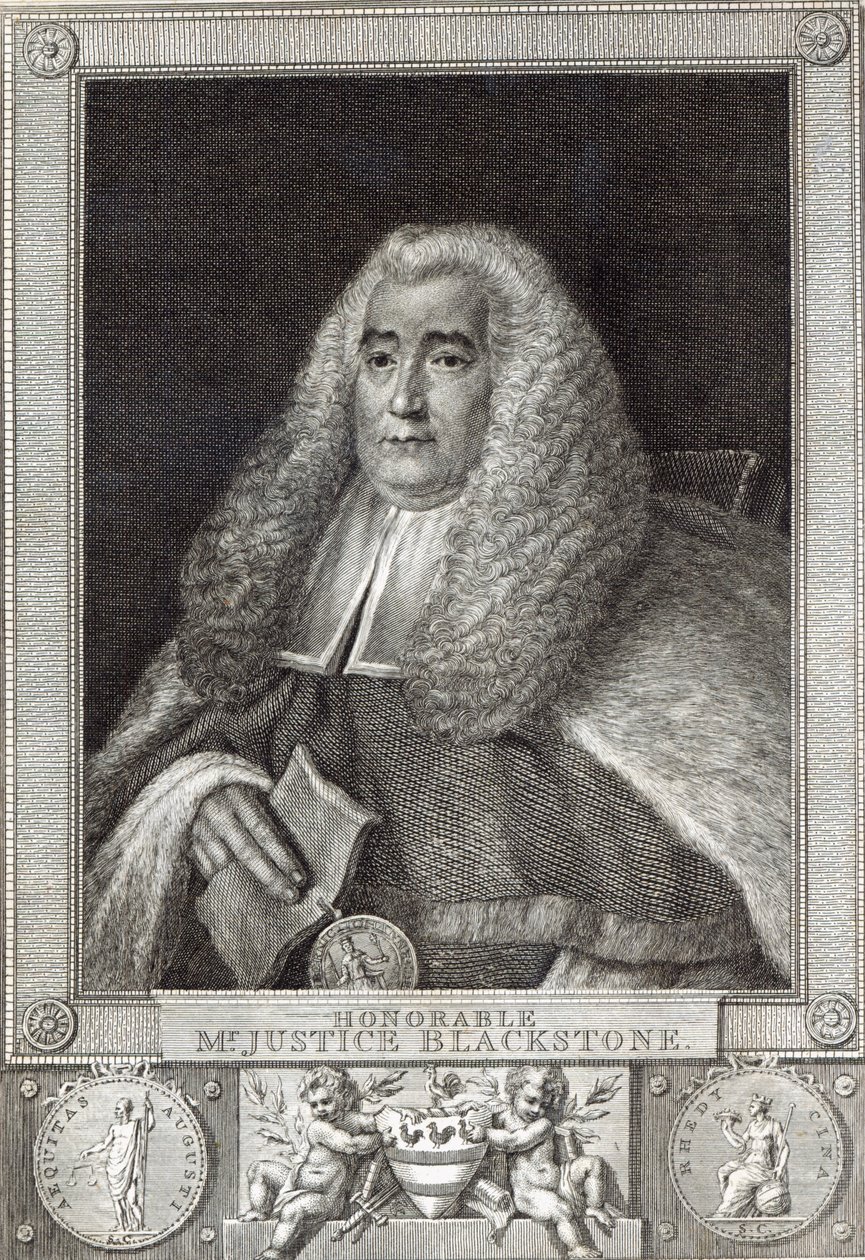 Honorable Sr. Juez Blackstone, grabado por Hall de Thomas Gainsborough