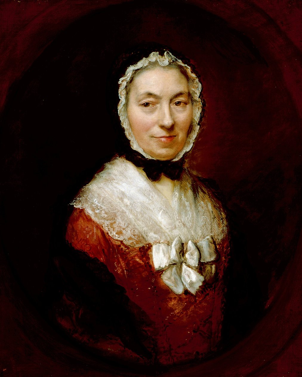 Lady In A Mob Cap (óleo sobre lienzo) de Thomas Gainsborough