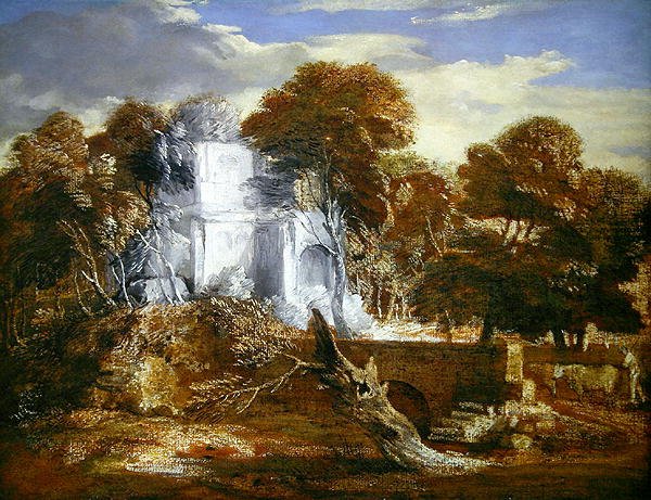 Paisaje con una Figura y Ganado de Thomas Gainsborough