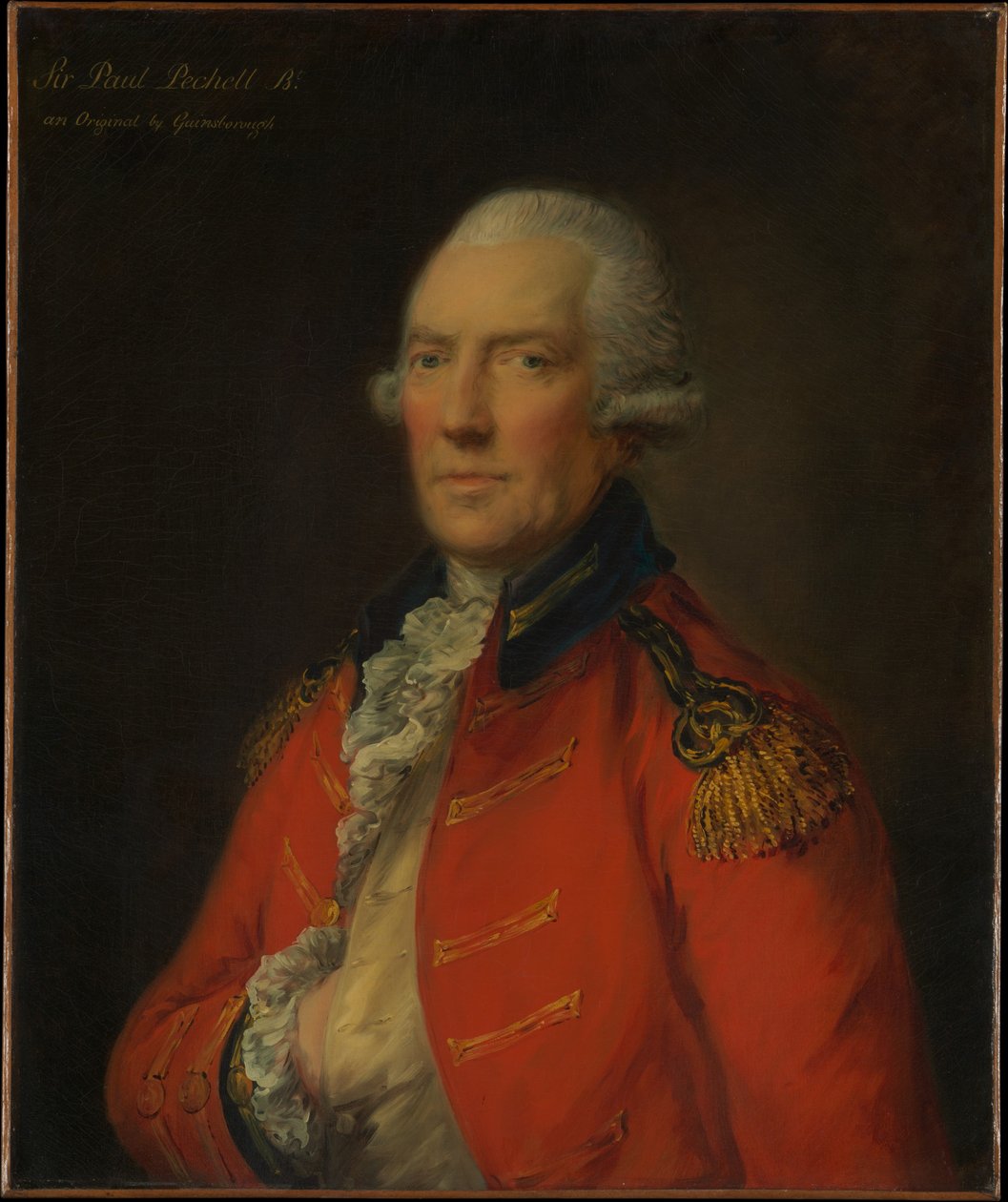 Teniente coronel Paul Pechell (1724-1800) de Thomas Gainsborough