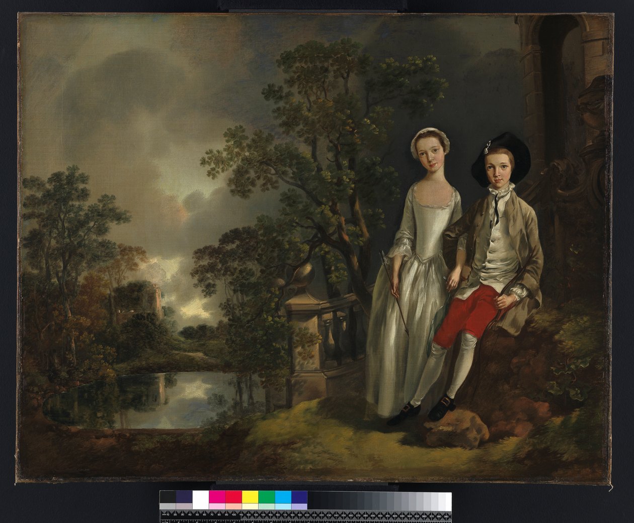 Retrato de Heneage Lloyd y su hermana, Lucy, c.1750 de Thomas Gainsborough