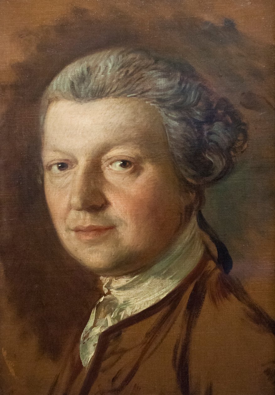 Retrato de Joshua Kirby (1716-1774), c.1754-56 (óleo sobre lienzo) de Thomas Gainsborough