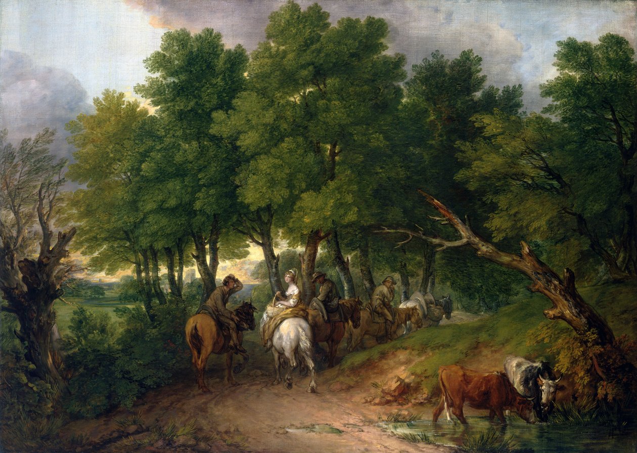 Camino del mercado de Thomas Gainsborough