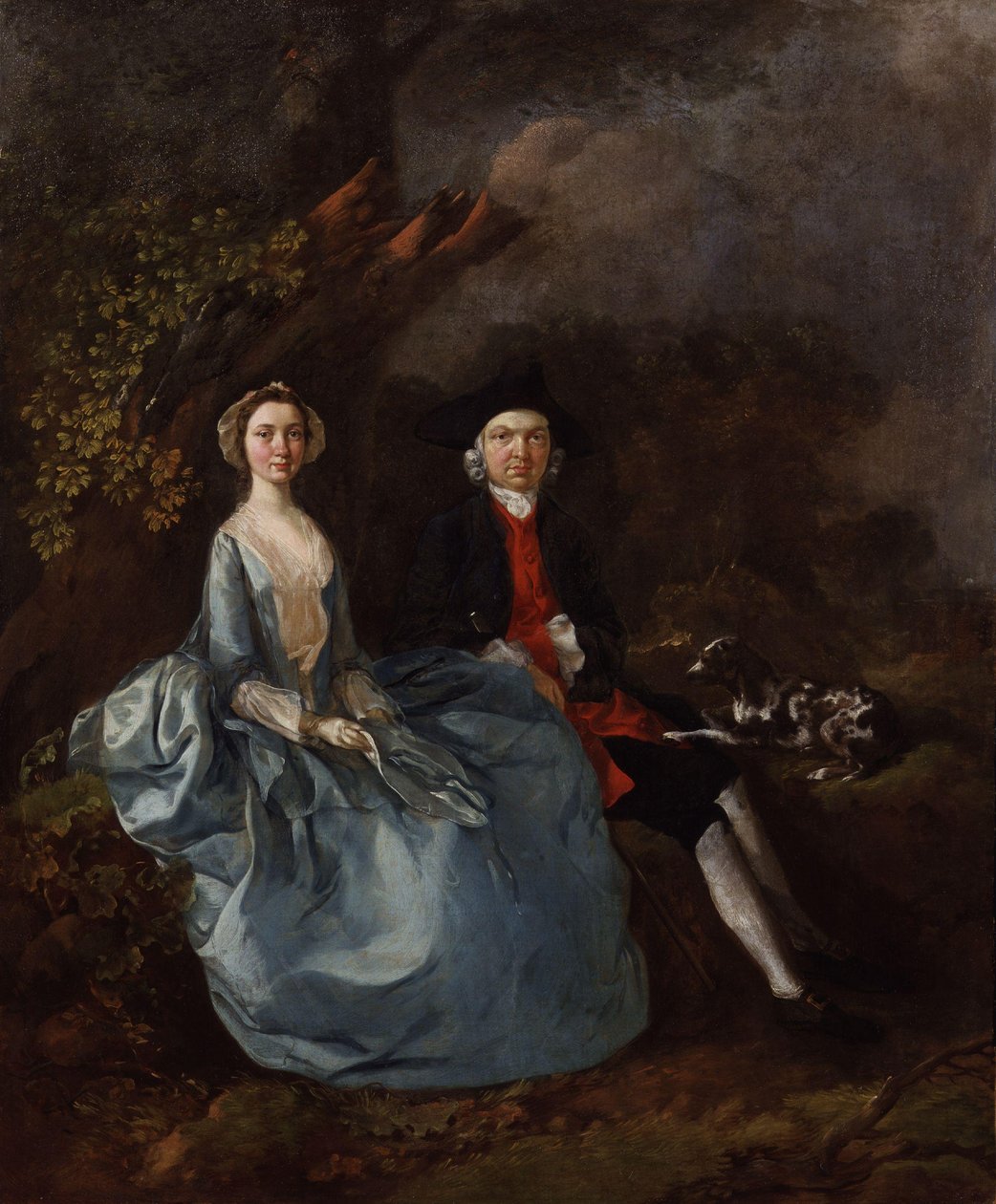 Sarah Kirby (de soltera Bull); (John) Joshua Kirby de Thomas Gainsborough