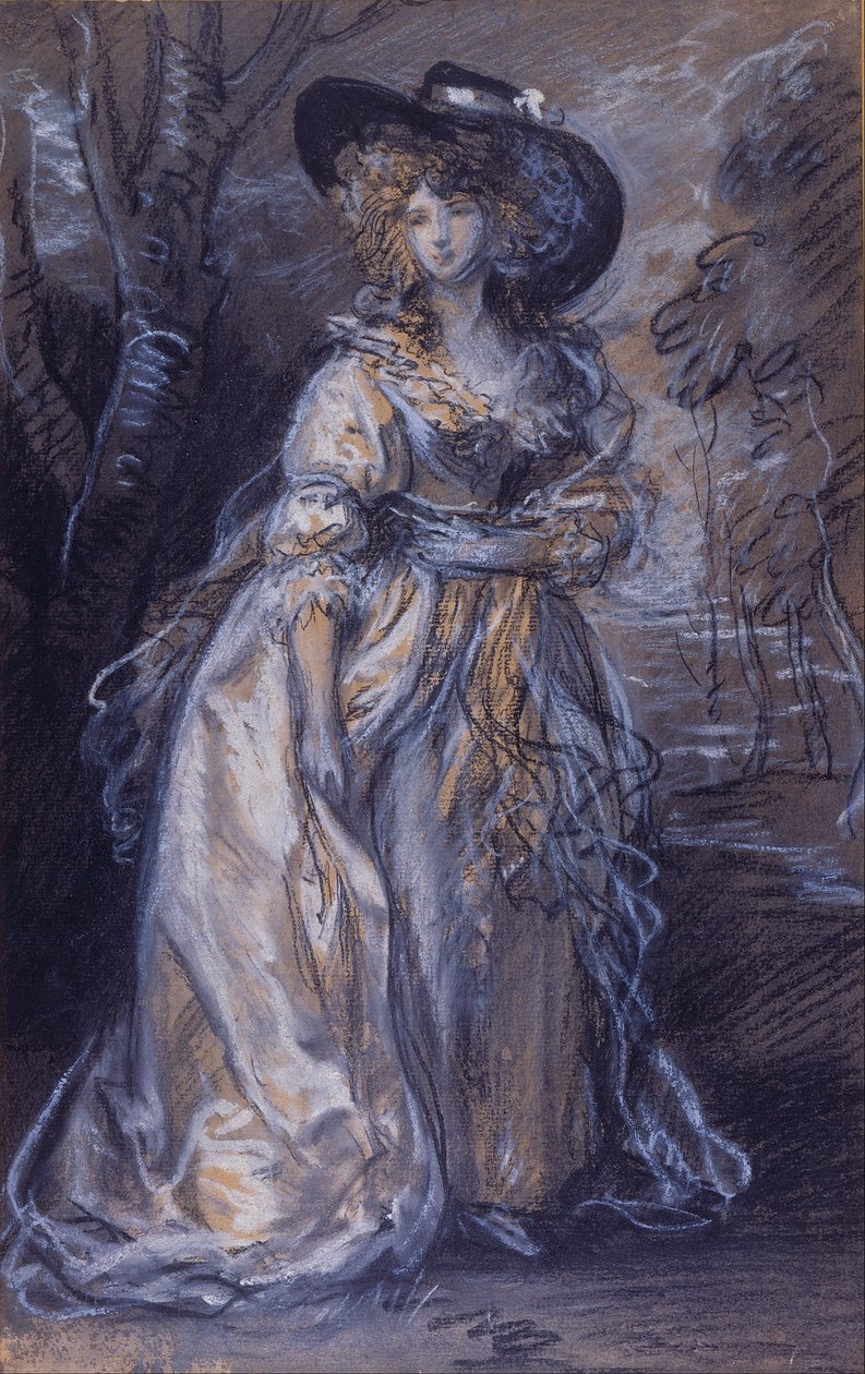 Estudio de una dama de Thomas Gainsborough