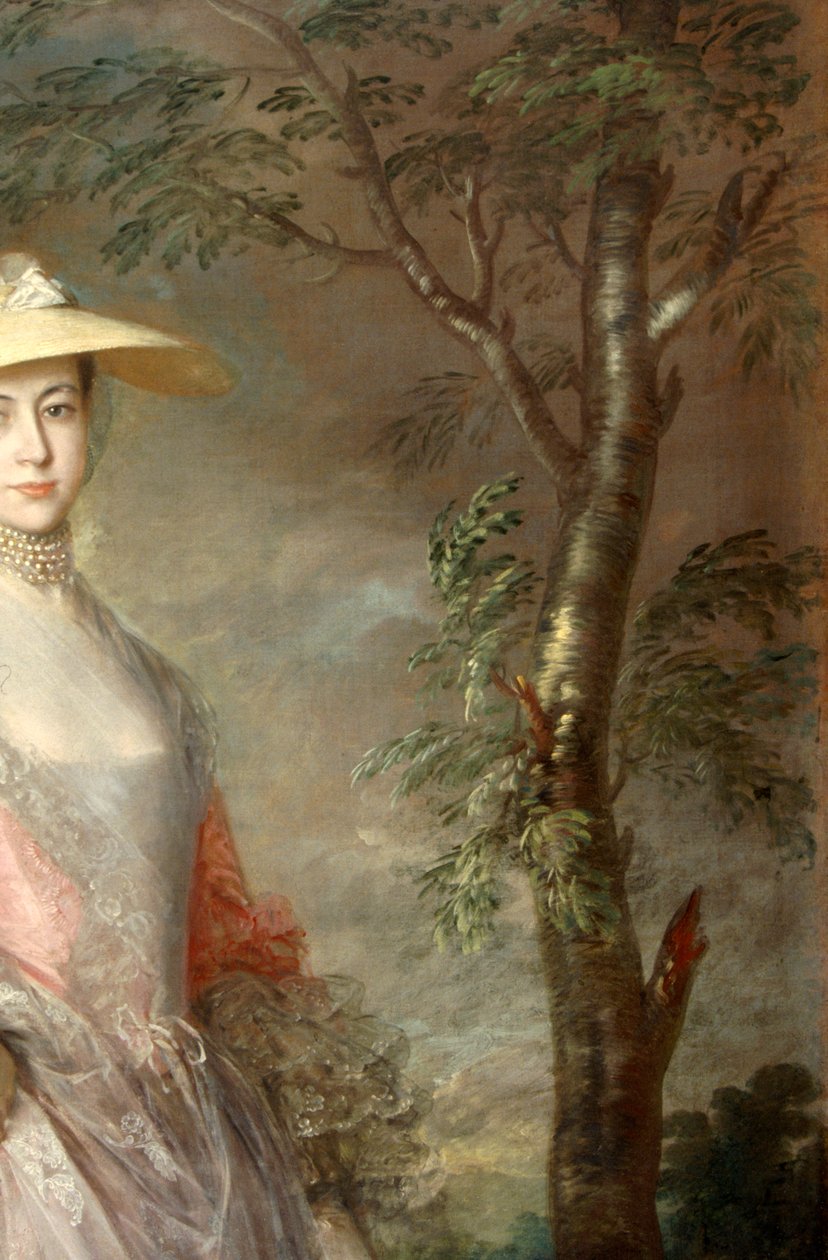 Detalle de un árbol, de un cuadro de Mary, condesa Howe, c.1760 (óleo sobre lienzo) de Thomas Gainsborough