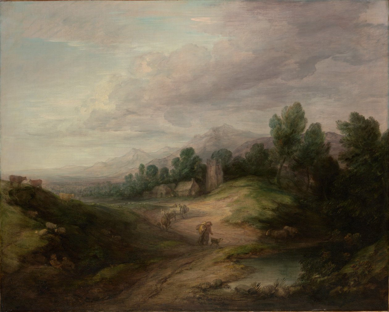 Terreno arbolado de Thomas Gainsborough