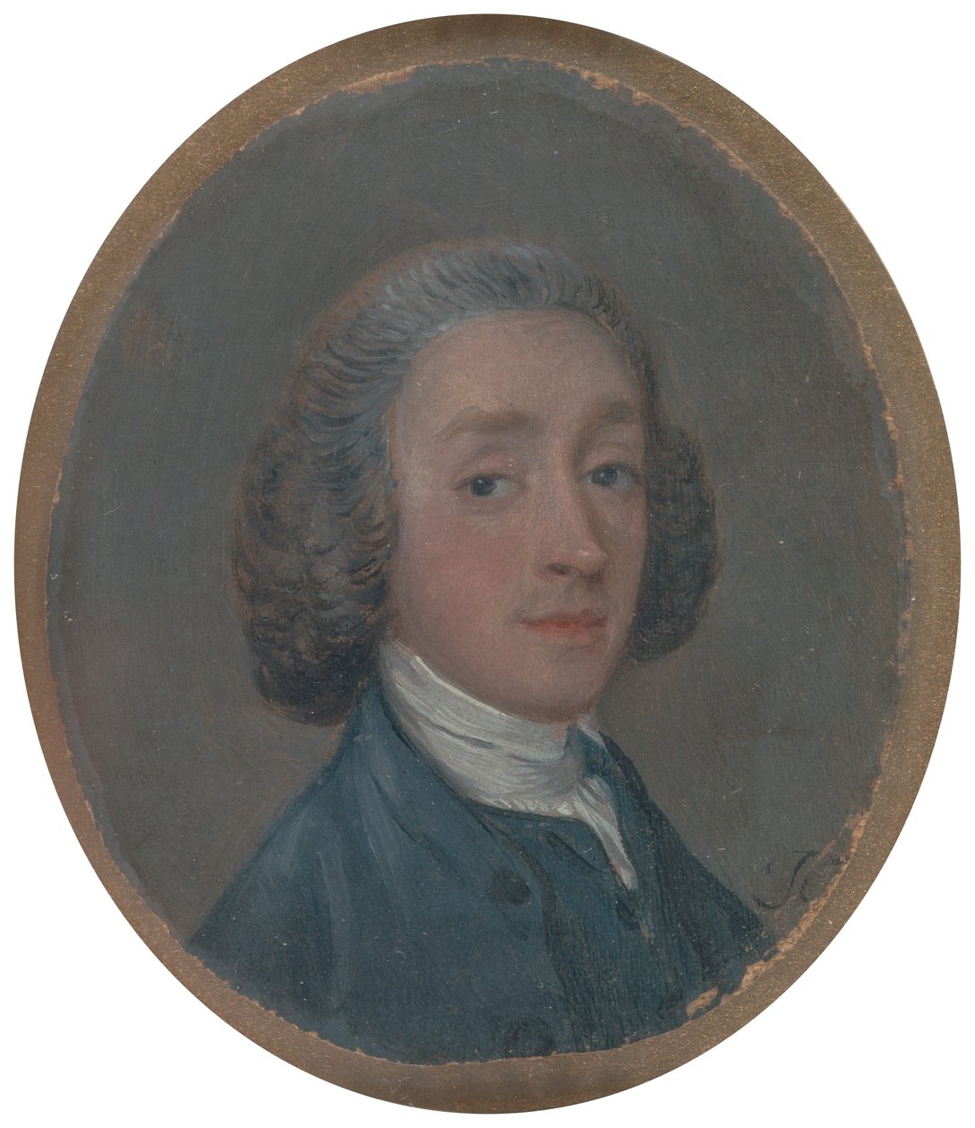 Retrato de un joven con el pelo empolvado de Thomas Gainsborough RA