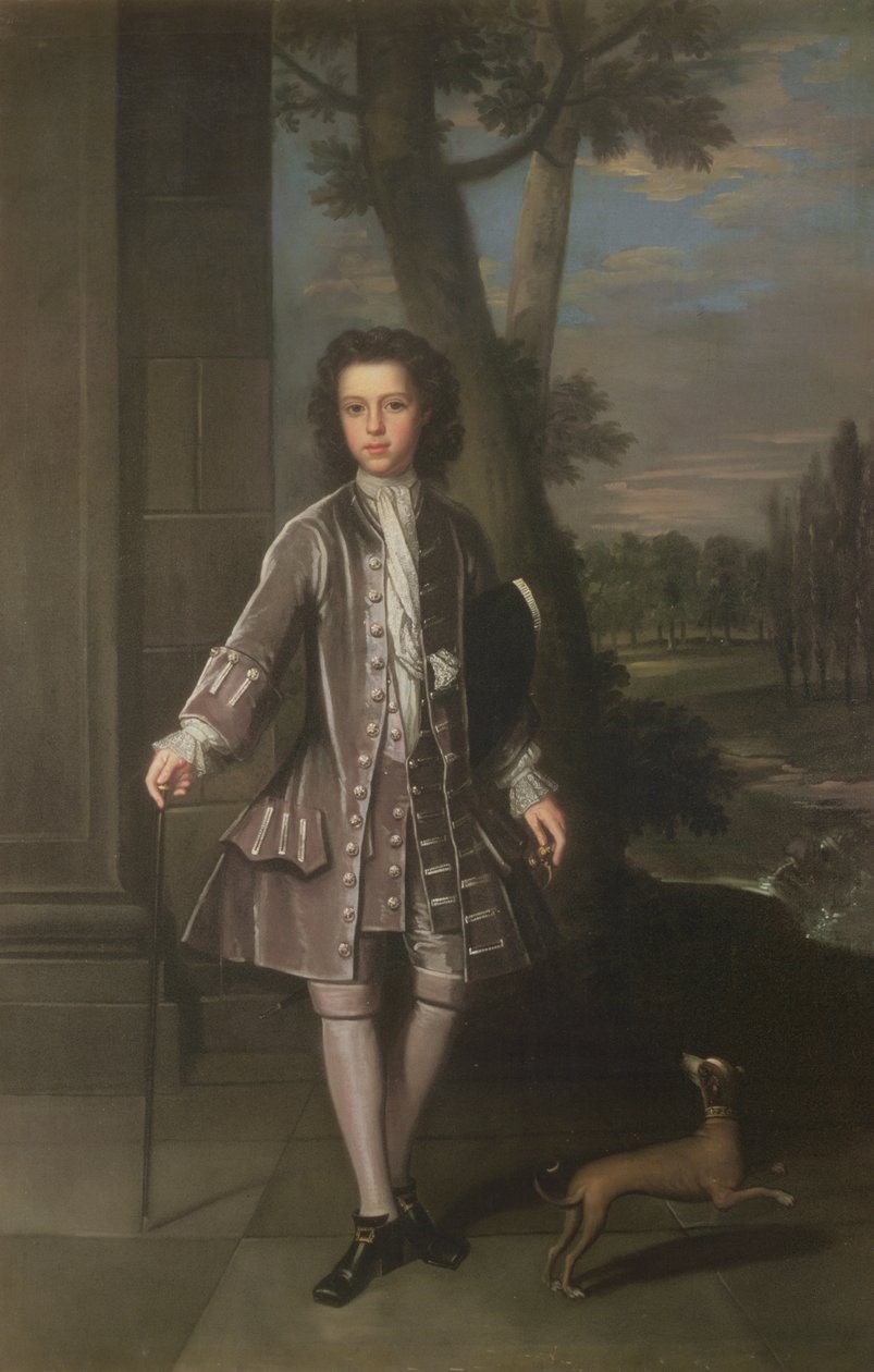 Retrato de cuerpo entero de William King, de 10 años, 1720 de Thomas Gibson