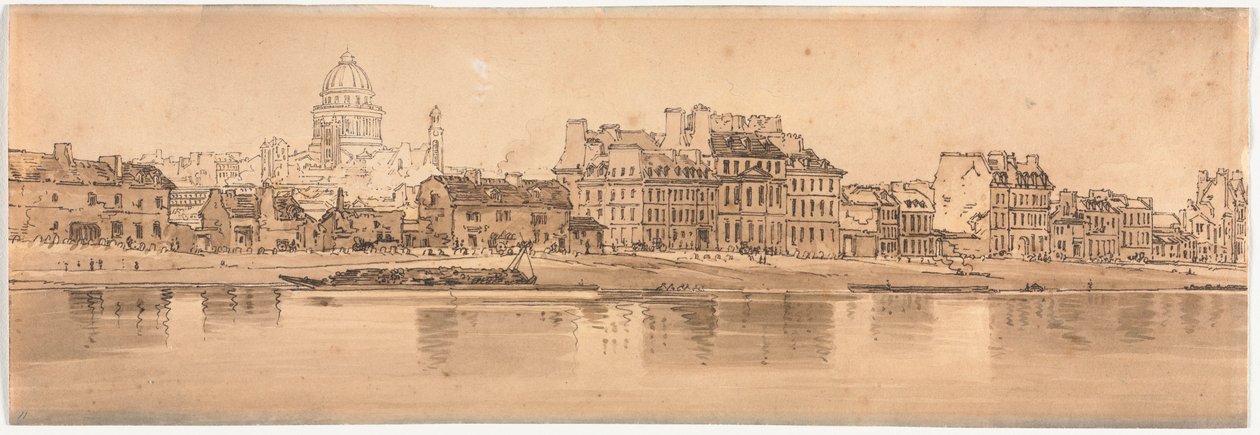 Una selección de veinte de las vistas más pintorescas de París, 1802 de Thomas Girtin