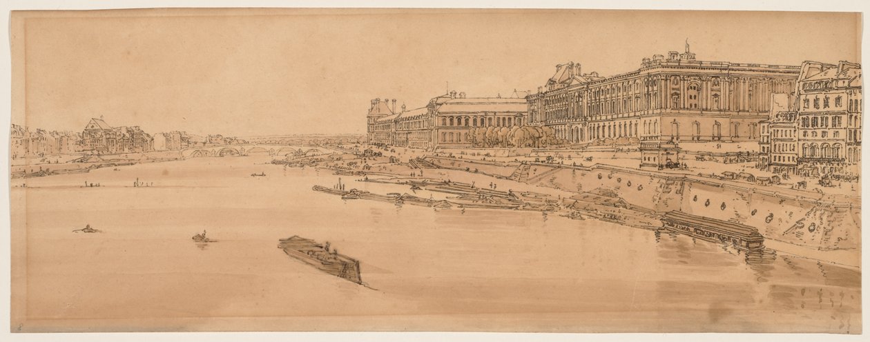 Una selección de veinte de las vistas más pintorescas de París, 1802 de Thomas Girtin