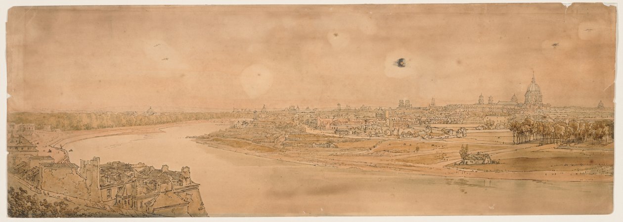Una selección de veinte de las vistas más pintorescas de París, 1802 de Thomas Girtin