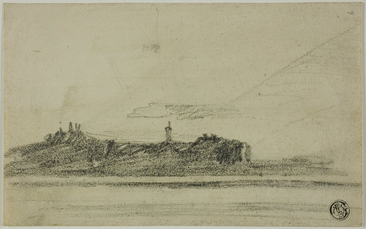 Castillo en la orilla de Thomas Girtin