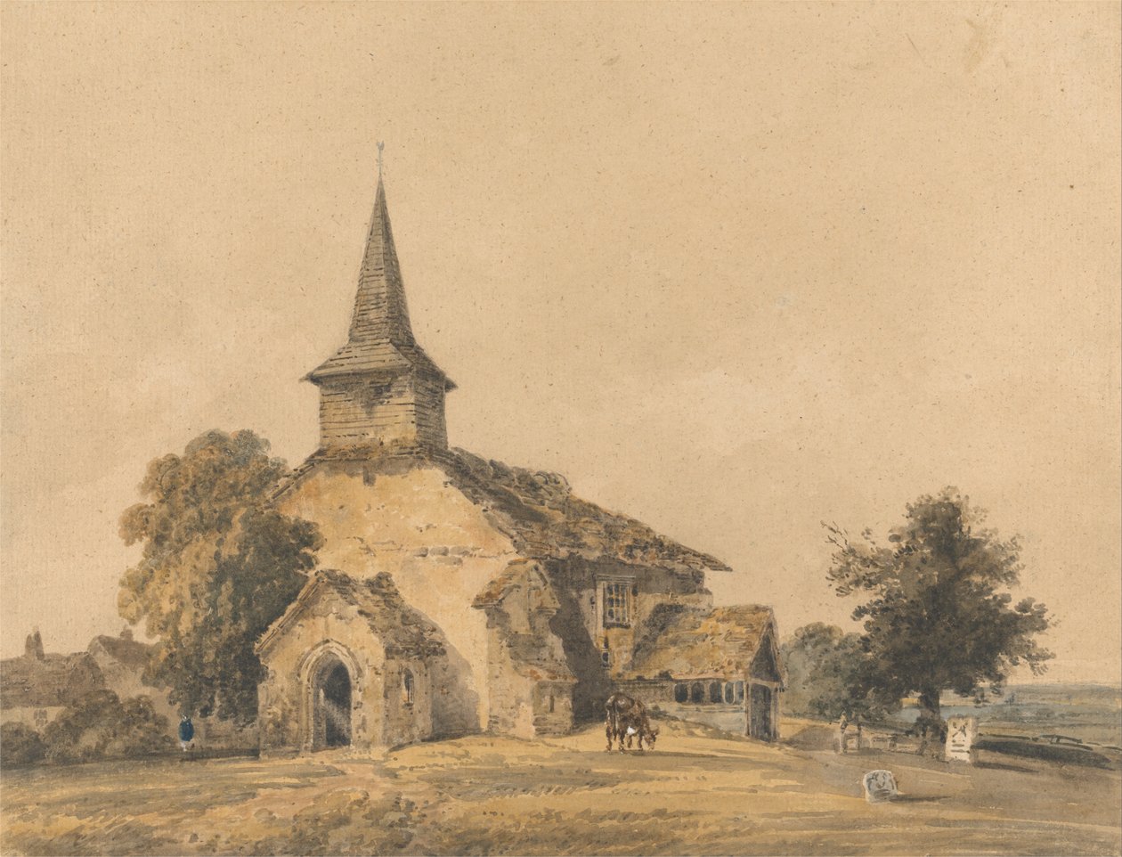 Iglesia de la Capilla, Surrey de Thomas Girtin